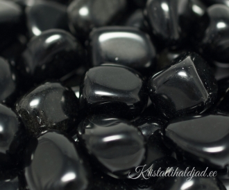 Leiunurk: Must obsidiaan lihvitud, defektiga