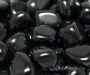 Leiunurk: Must obsidiaan lihvitud, defektiga