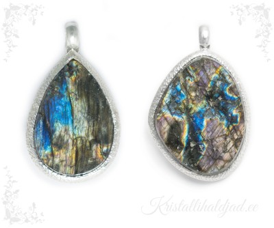 Labradoriit toorkivi hõberipats Sri Lanka