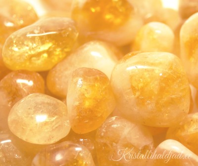 Tsitriin-kvarts lihvitud