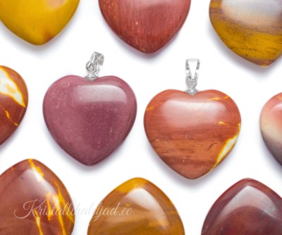 Mookaiit süda ripats