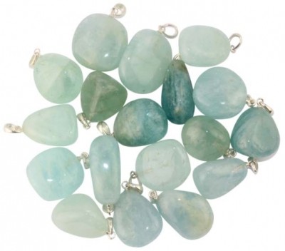 Akvamariin hõberipats lihvitud