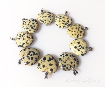 Dalmaatsia jaspis ripats süda