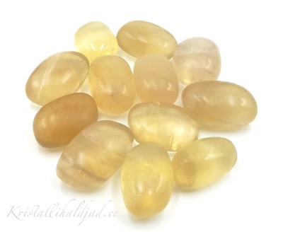 Fluoriit helekollane lihvitud 