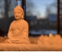 Buddha kuju, rutiilkvartsi ja lootose küünlaalustega