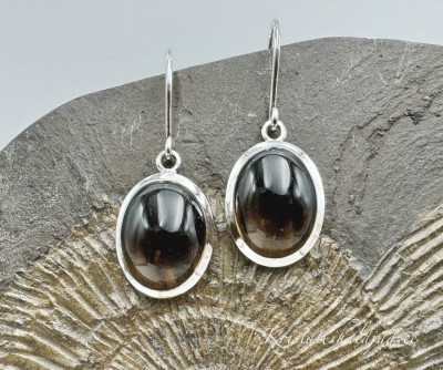 Suitskvarts hõbekõrvarõngad Sri Lankalt