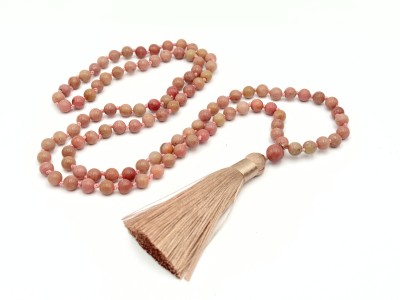 Rodokrosiit mala-kaelakee 108 palvehelmega