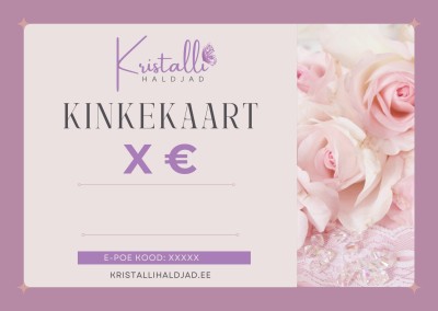 Kristallihaldjate kinkekaart