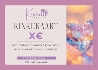 Kristallihaldjate kinkekaart
