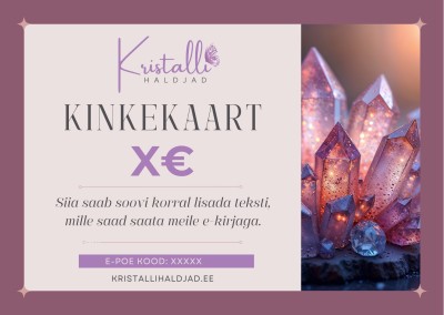 Kristallihaldjate kinkekaart