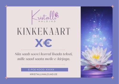 Kristallihaldjate kinkekaart