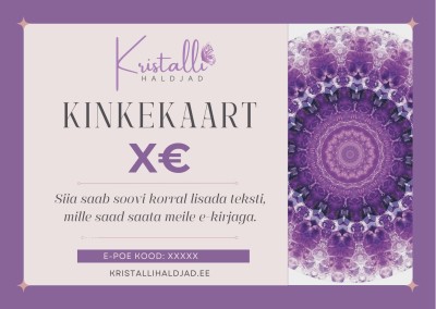 Kristallihaldjate kinkekaart