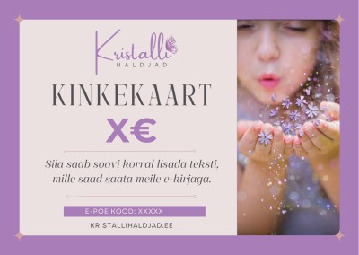 Kristallihaldjate kinkekaart