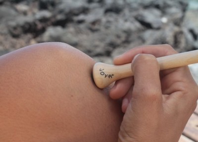 Yoja massaažipulk kristallkuuliga