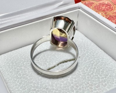 Ametriin hõbesõrmus Queen, Sri Lankalt