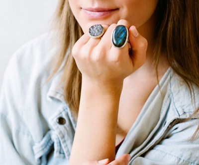 Labradoriit sinine hõbesõrmus ovaal Sri Lankalt