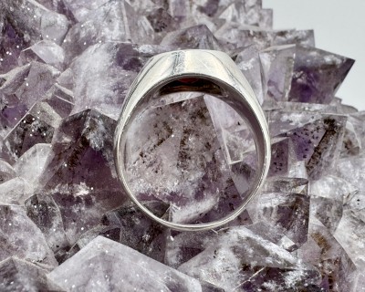 Granaat hõbesõrmus ring Sri Lankalt