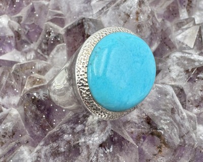 Türkiis hõbesõrmus suur Sri Lankalt