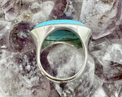 Türkiis hõbesõrmus suur Sri Lankalt