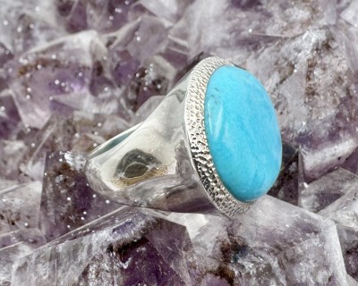 Türkiis hõbesõrmus suur Sri Lankalt